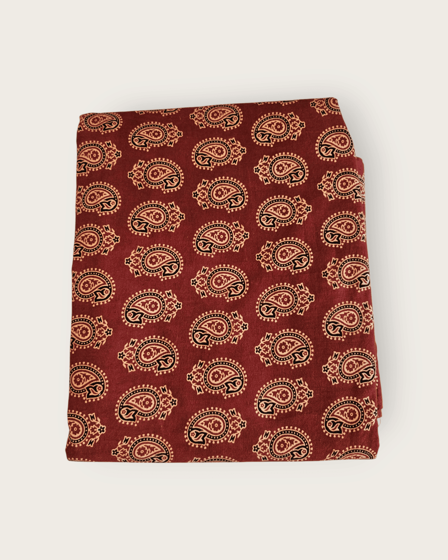 Ajrakh Gurjari Handblock Cotton Material