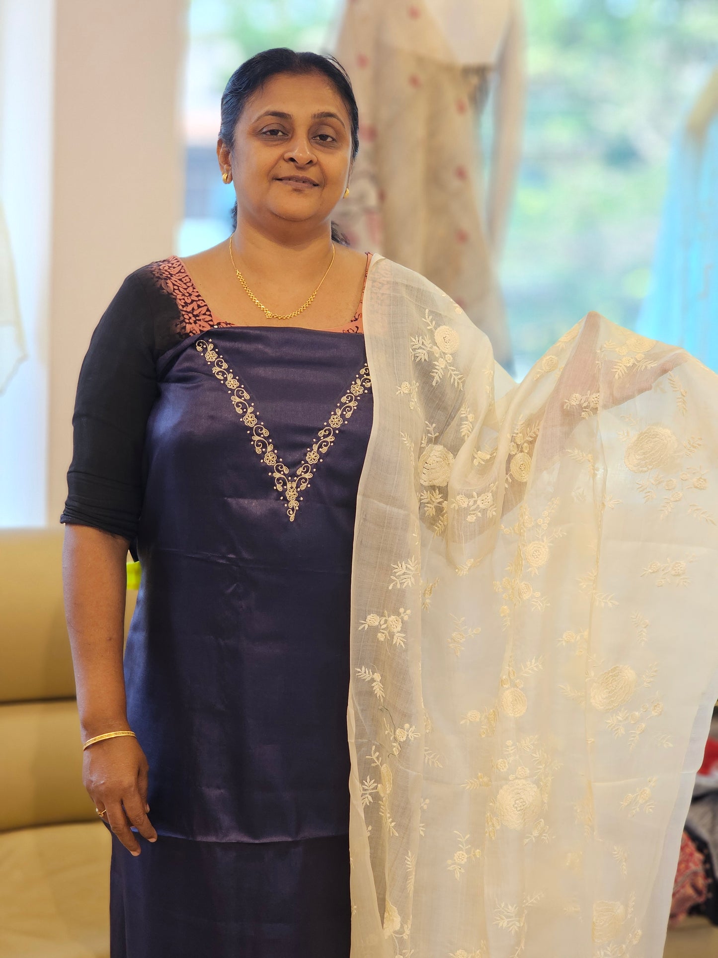 Pure Tussar Silk Salwar Material MF10
