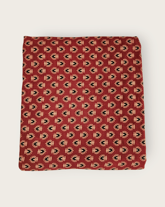 Ajrakh Gurjari Handblock Cotton Material