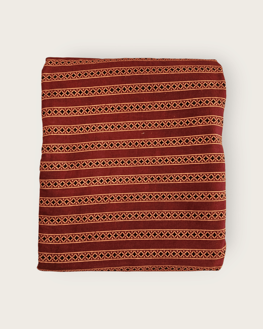 Ajrakh Gurjari Handblock Cotton Material