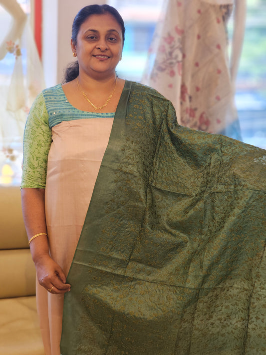 Pure Tussar Silk Salwar Material MF03