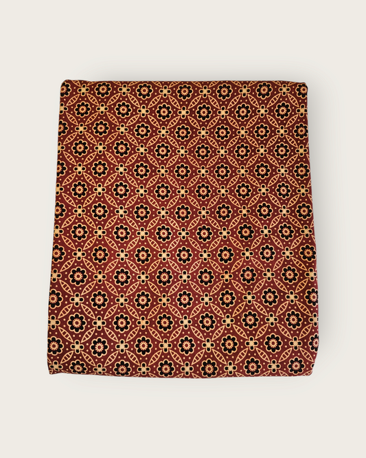 Ajrakh Gurjari Handblock Cotton Material