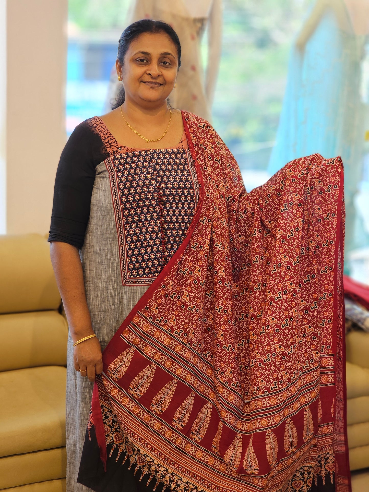 Cotton Salwar Material With Semi Modal Duppata MF02