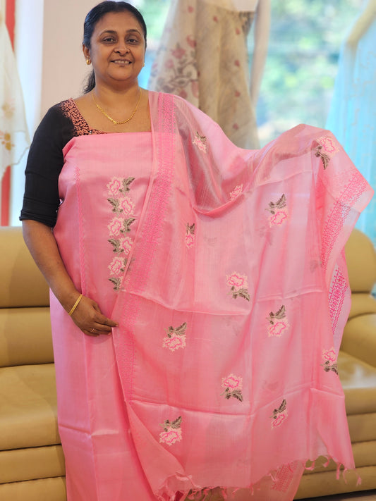 Pure Tussar Silk Salwar Material MF07